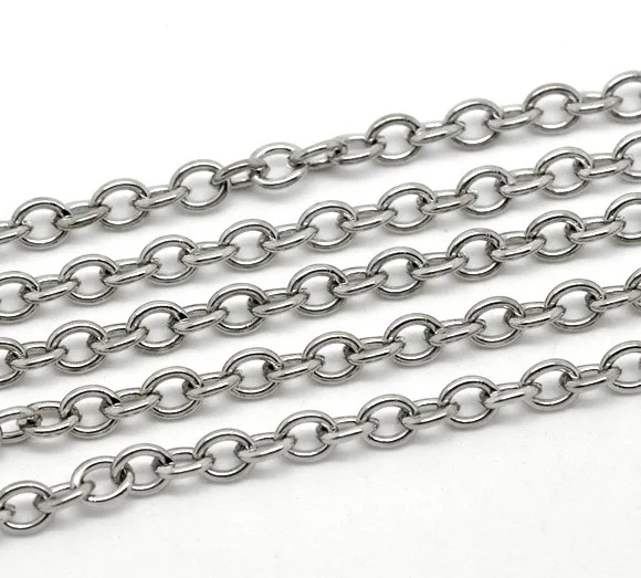 Серебряный сплав DoreenBeads 7 мм x 5 (2/8 дюйма 2/8 дюйма) 1 м | Украшения и аксессуары