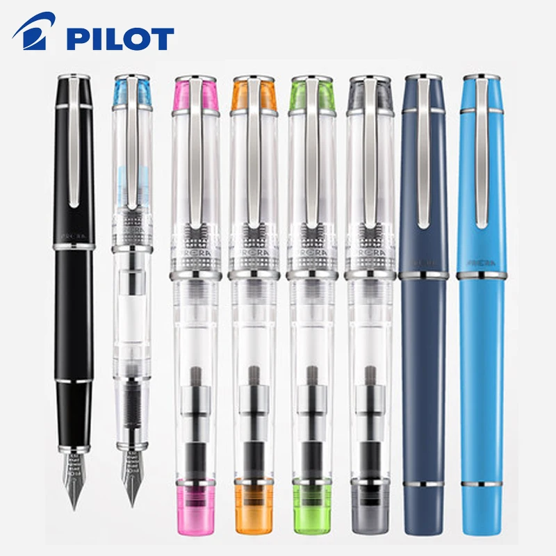 Ручка перьевая Pilot FPRN 350R Prera с чернильным конвертером прозрачный корпус F/M