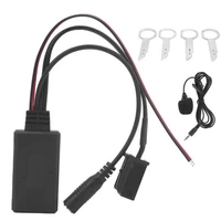 black bluetooth 5 0 aux audio adapter 8pin microphone handsfree kit fit for ford 50006000 cd stereo car accessories