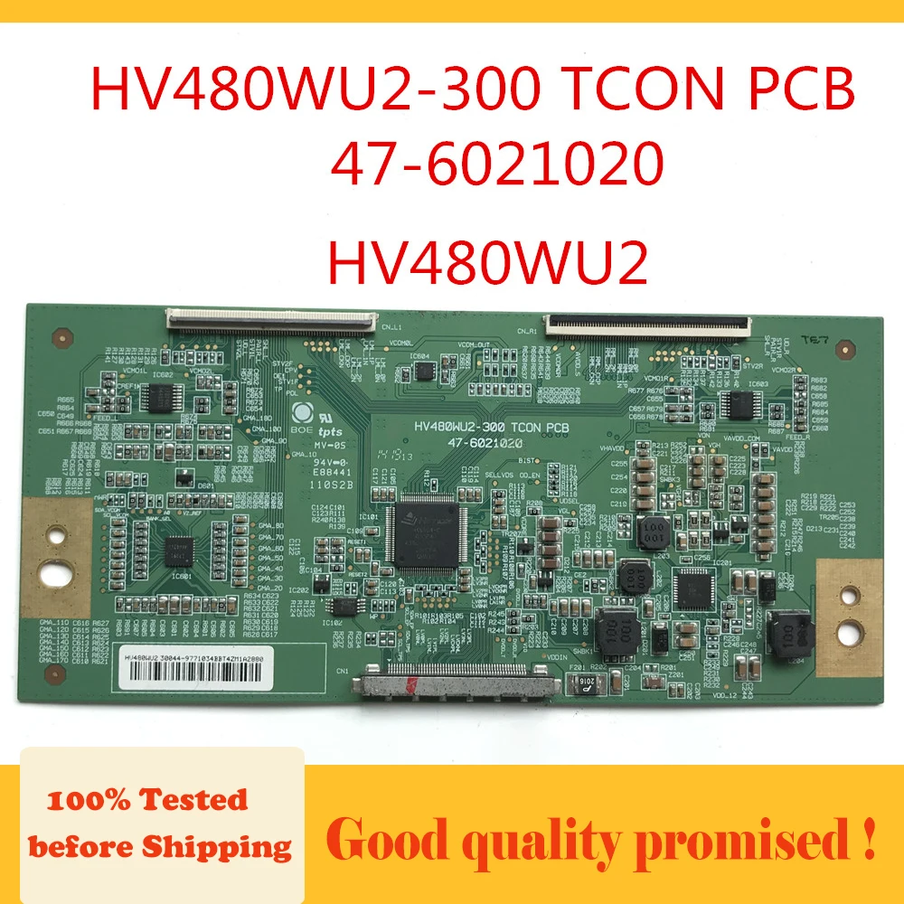 HV480WU2-300 TCON PCB 47-6021020 HV480WU2 Tcon Board for TCL LE48D8800 48E5CHR ...etc. Display Card for TV Replacement Board