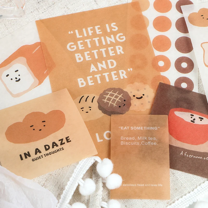 

8packs/LOT beautiful market series stationery sticker photo album decoration seal DIY paper masking washi Sticker