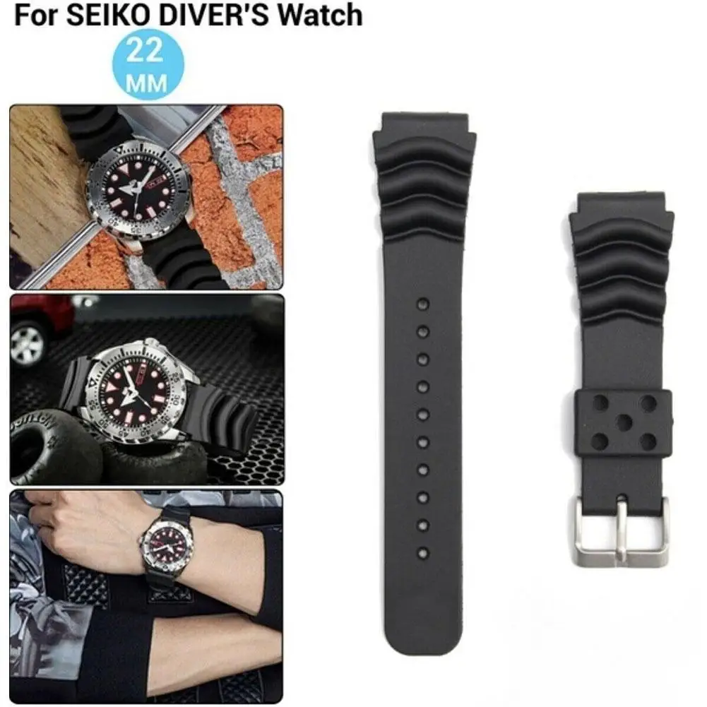 

Черный резиновый ремешок для часов стандарты DIVER ремешок для часов