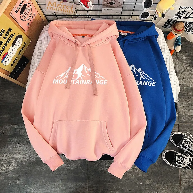 

Couple Hoodies Sweatshirts Spring Winter Hoodie Letter Loose Hoody Pullover Women Jacket Harajuku Casual Tracksuit Oversized
