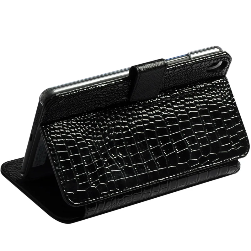 Крокодиловая откидная подставка кожаный чехол для Lenovo PHAB 6 98 PB1 750N/M TAB3 Tab 3 7 Plus 7703
