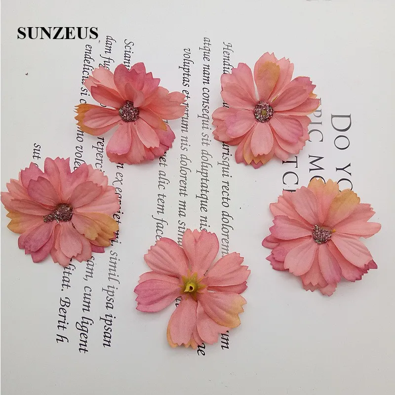 4 5 см DIY Искусственные цветы полиэстер Свадебные украшения из лепестков ручной