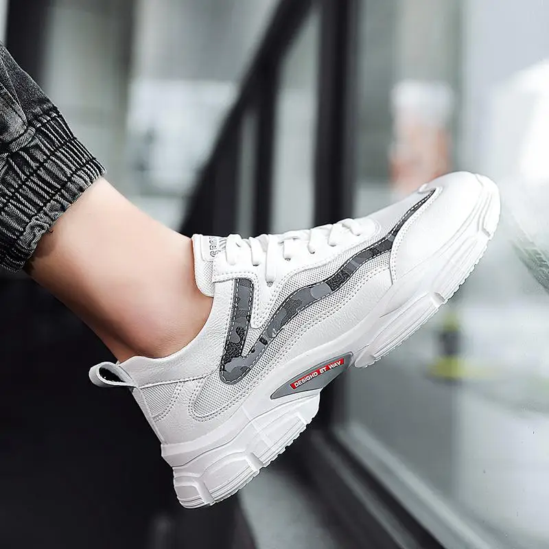 

2021 Hot Sell New Air Mesh Running Shoes for Men Sneakers Outdoor Breathable Comfortable Athletic Flat Shoes Men Sports Shoes