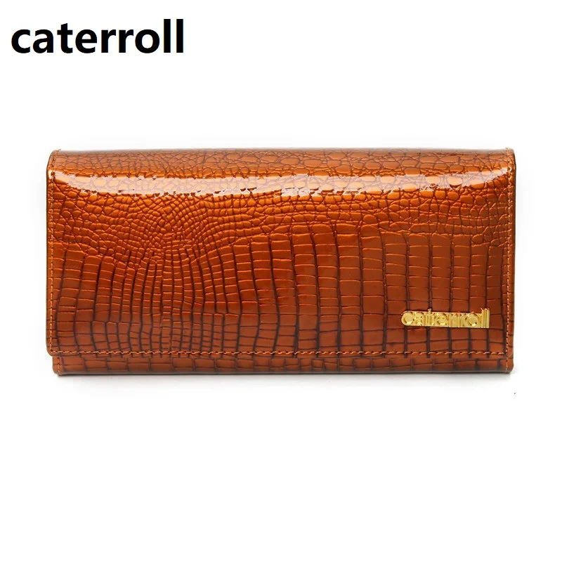 Аллигатор кошелек женский из натуральной кожи клатч длинный роскошный бренд