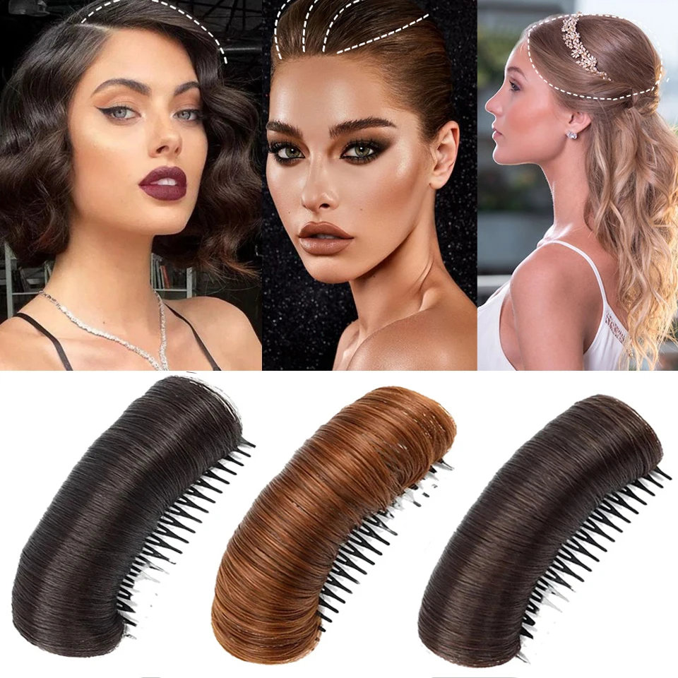 

Nthetic hair invisible bangs cushion high straight hair comb wig accessories ladies high temperature hair natural hair extensi