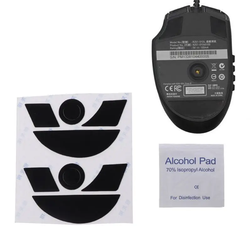 

2 Sets 0.6mm Mouse Skates Mouse Stickers Pad for razer Naga 2014 Mouse