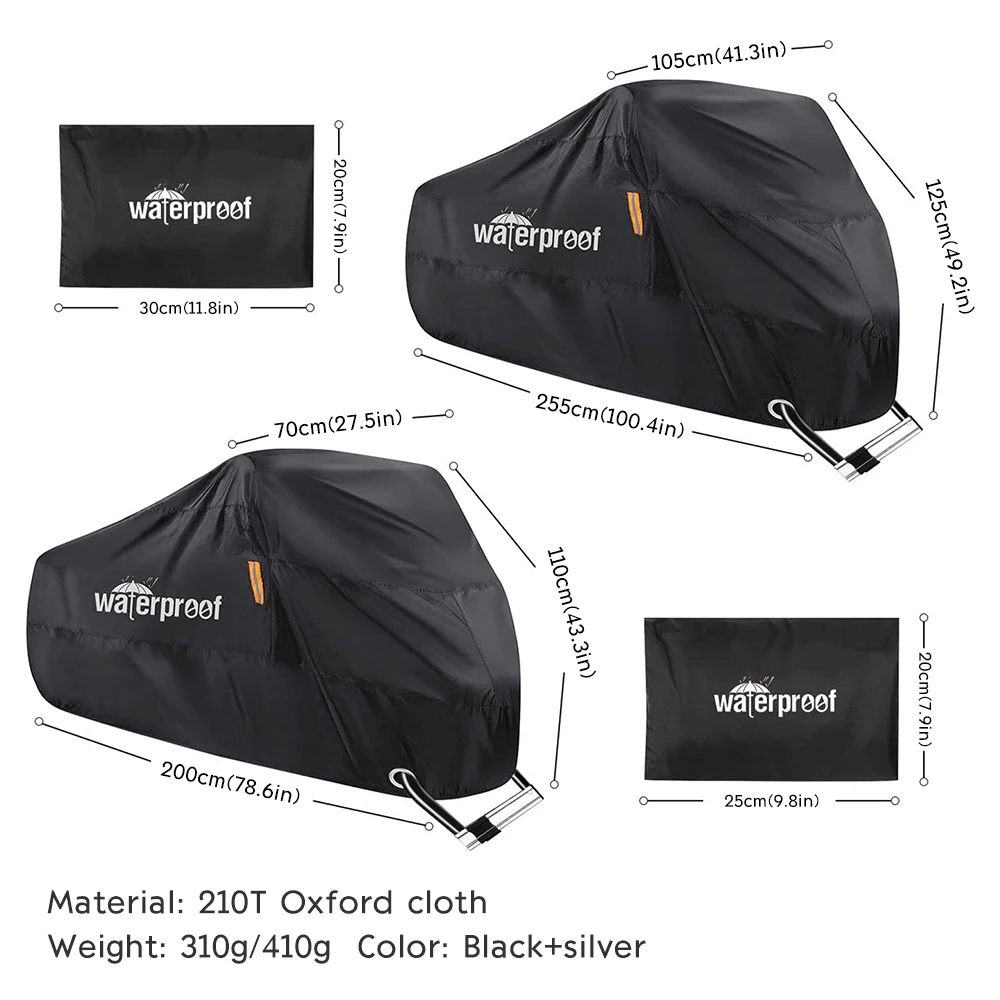 

Bicycle Bike Cover Waterproof Snow Cover Rain UV Protector Dust Protector for Scooter Waterproof Bike Rain Dustproof Cover