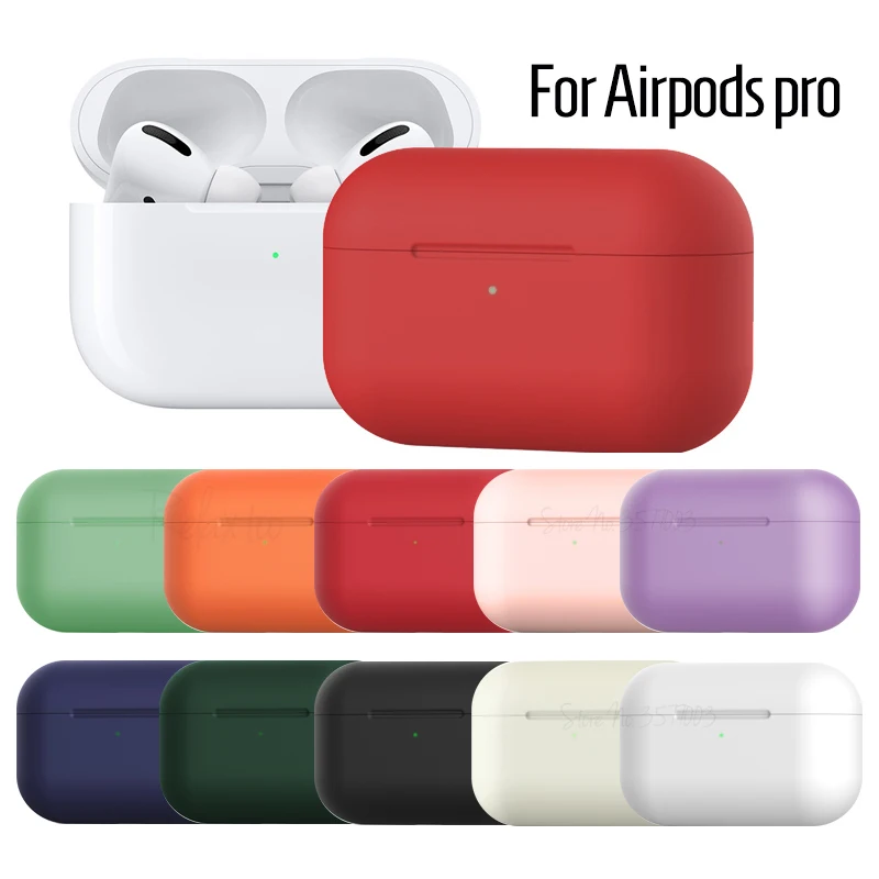 Силиконовый чехол для беспроводных Bluetooth-наушников Airpods pro защитный