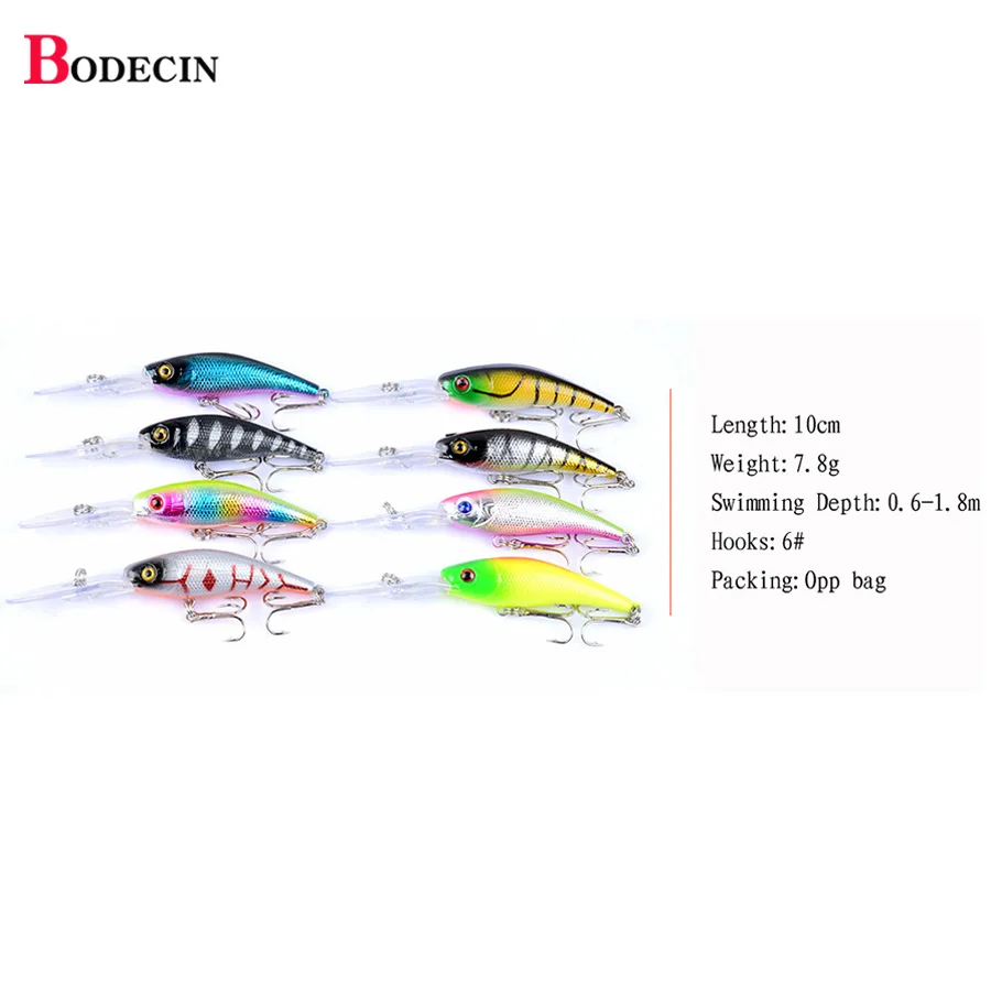 43 шт. воблеры приманки Minnow жесткие рыболовные снасти поплавок плавающая приманка