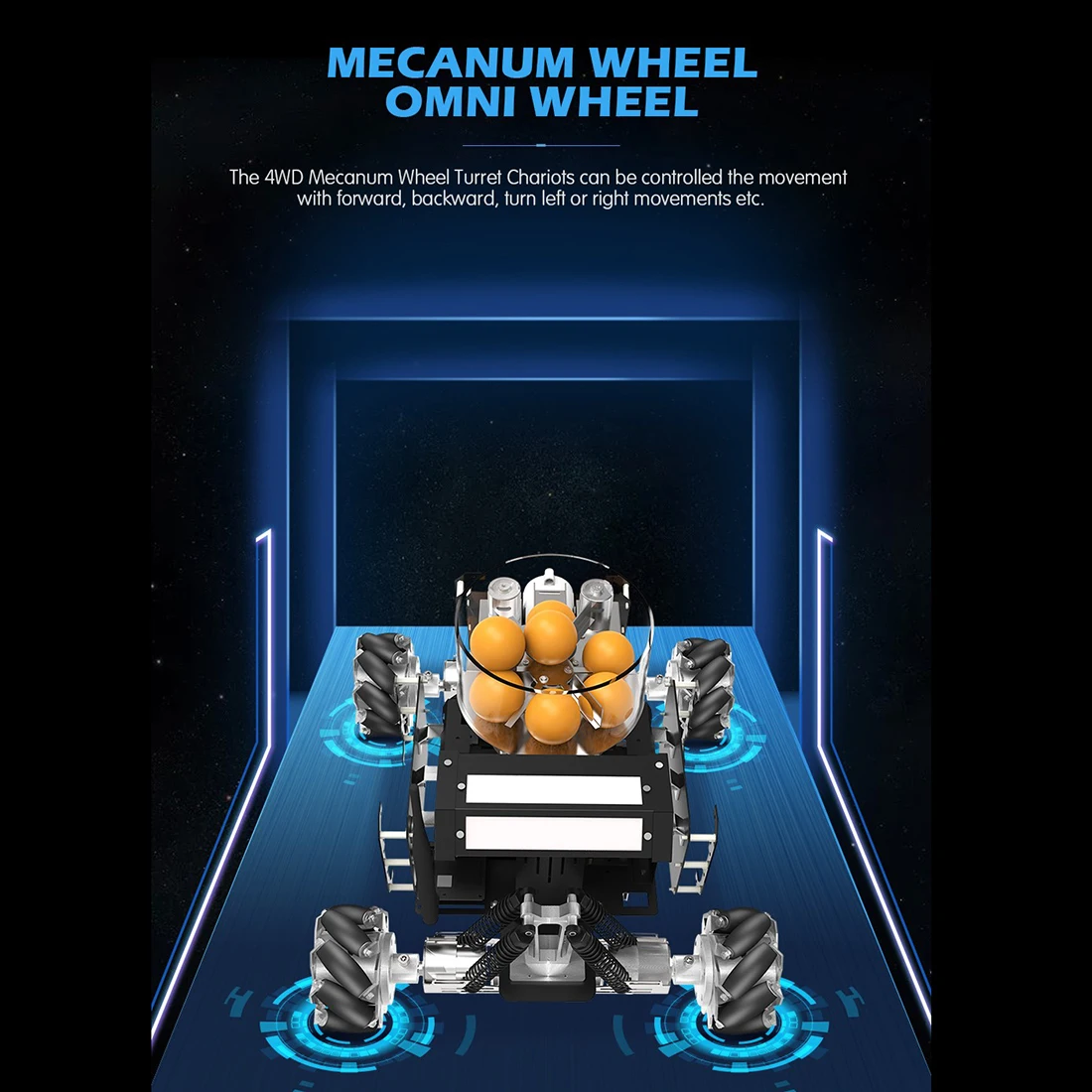 Новый горячий DIY паровой Omni Wheel Turret Chariot VR видео контроль XR Master Robot для STM32 - Black EU Plug |