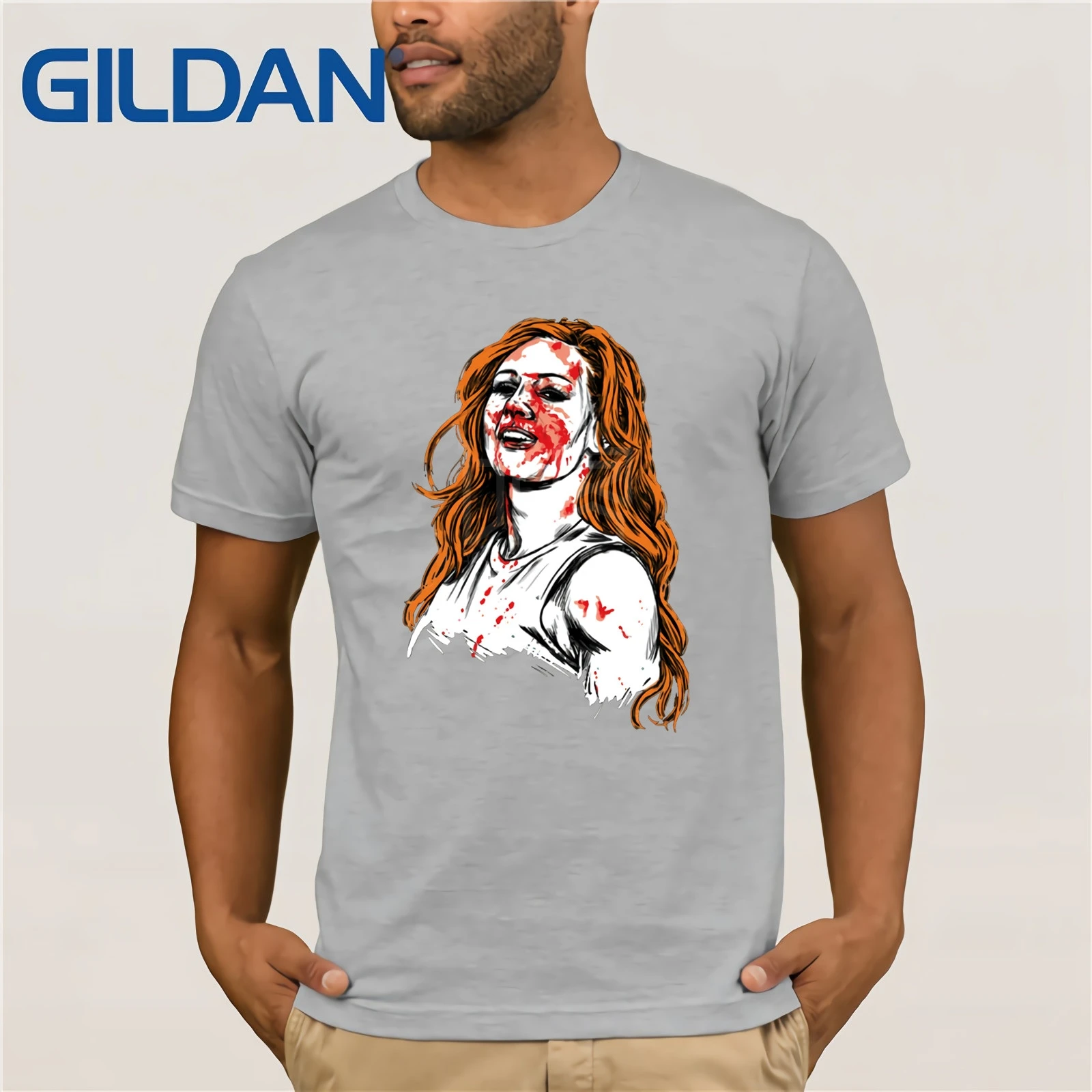 Мужская футболка Becky Lynch лето 2019 с коротким рукавом|Мужские футболки| |