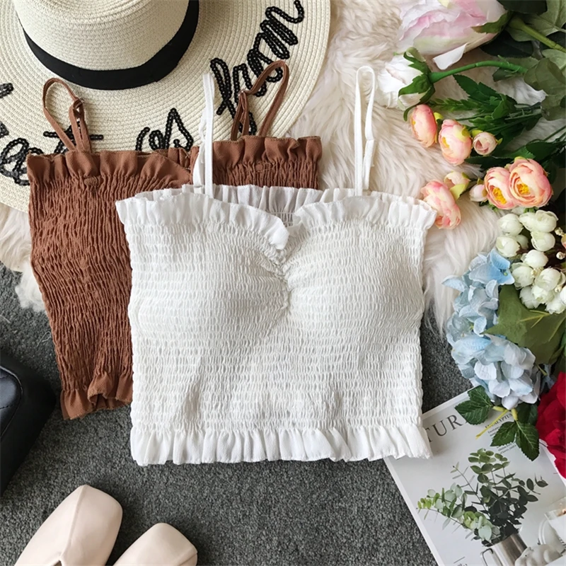 Топ GLAUKE женский летний базовый укороченный топ модная уличная одежда 2020 крутые