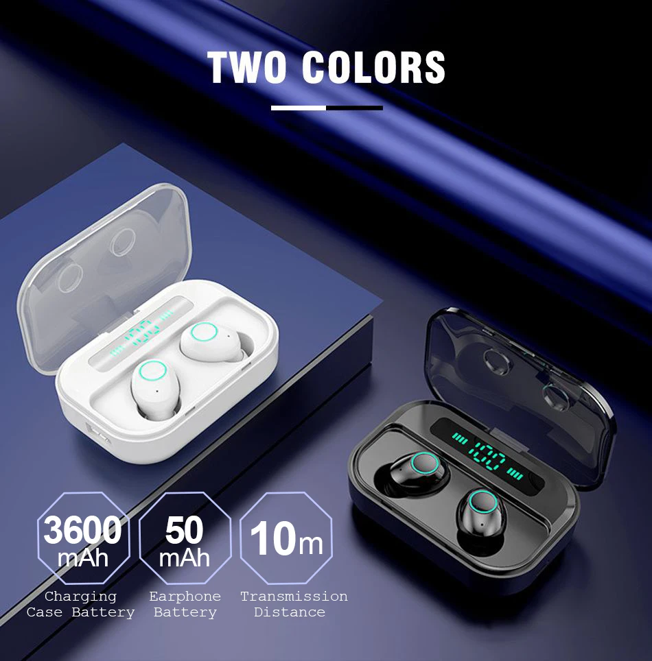 FBYEG M7 TWS Bluetooth 5,0 наушники беспроводные наушники с дисплеем питания спортивные стерео беспроводные наушники гарнитура с зарядным устройством