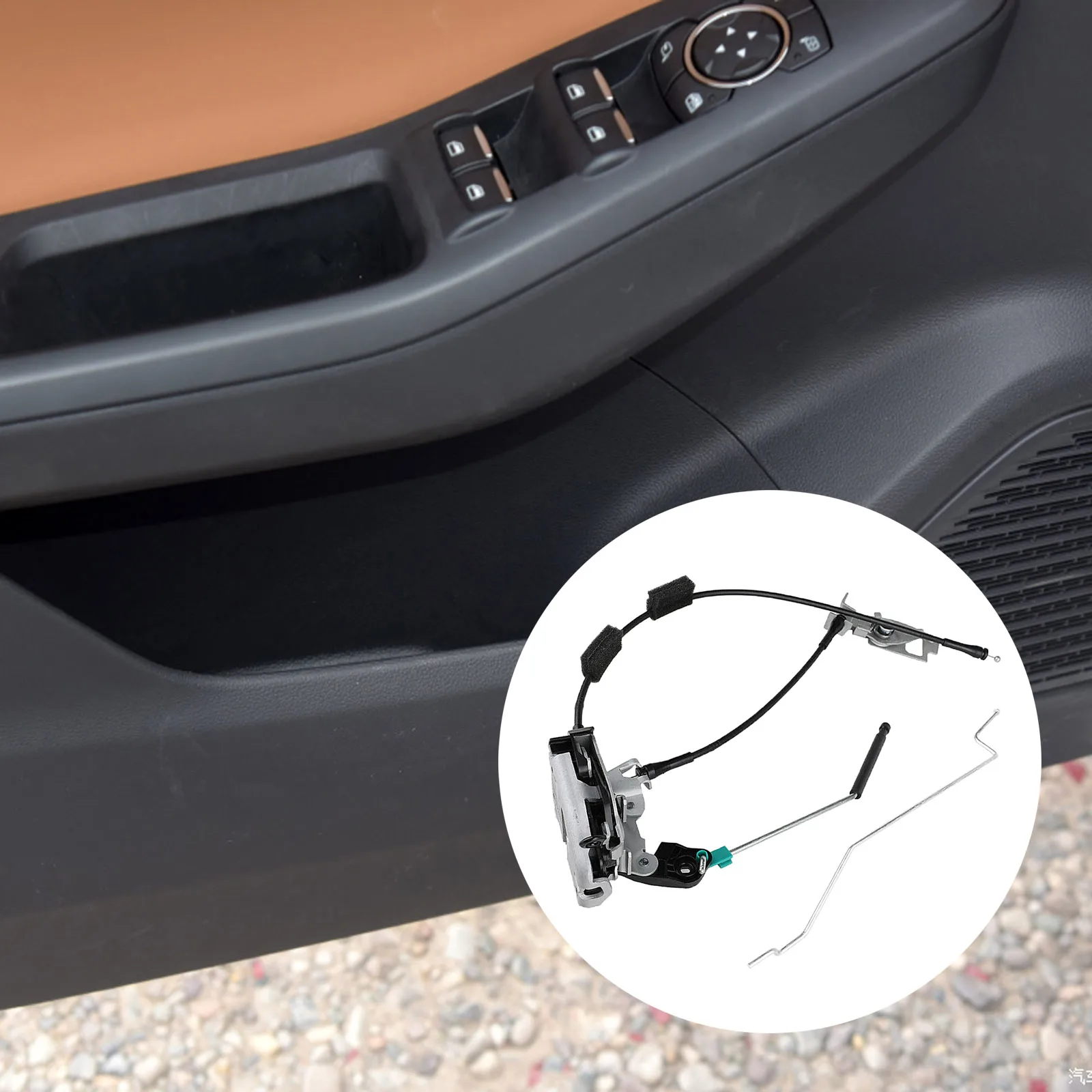 

Door Latch Cable & Rod Assembly Fit for Ford E150 E250 E350 1992-2019, Passenger Side Latches Assembly