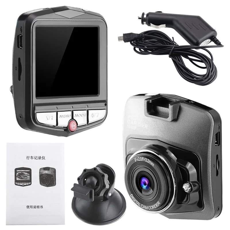 Автомобильный видеорегистратор GT300 Full HD 1080P видео 170 градусов Dashcam Автомобильная