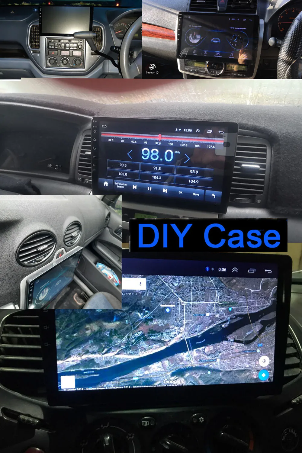 Автомобильный мультимедийный плеер 2 DIN 9 0 дюйма Android 8 1 сенсорный экран Bluetooth GPS Wi Fi