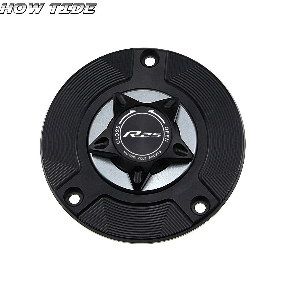 Logo 8 Colors CNC Aluminum Keyless Motorcycle Accessories high quality Fuel Gas Tank Cap Cover for YAMAHA YZF R25 R3 2014-2018 | Автомобили
