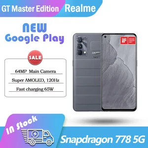 Original Realme GT Master Edition 5G SmartPhone Snapdragon778 65W Flash
Charger OTA NFC Google Play AMOLED 120HZ 64MP Camera