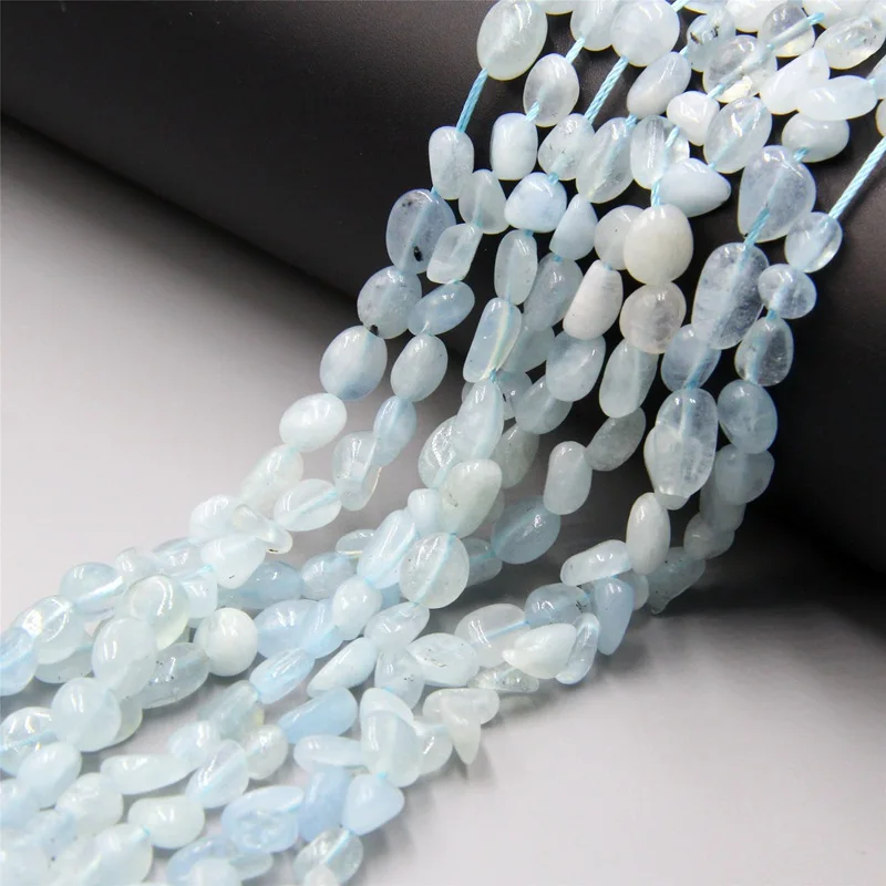 aquamarine 31 тип необычный самородный Камень Бисер природный флюорит полированные крошечные плоские фиолетовые овальные кварцевые бусины для создания ювелирных изделий Декор - Цвет: aquamarine