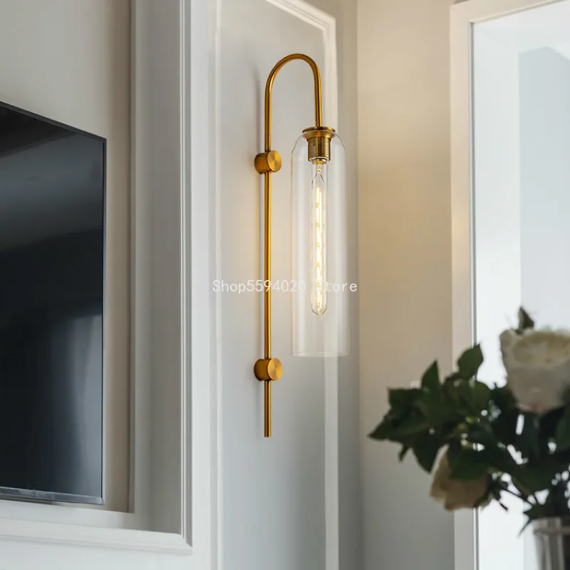 

Nordic Light Luxury Wall Lamp Modern Living Room Wall Lights Designer Creative Bedroom Bedside Lamp Wall Sconce Light Fixture