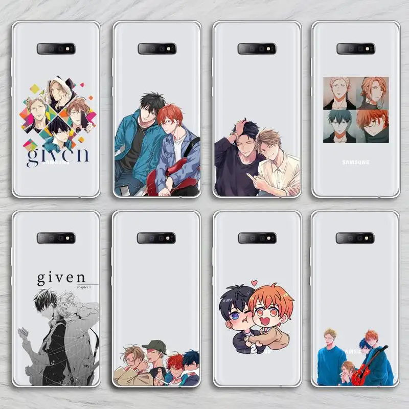 

Given Anime Phone Case Transparent for Samsung A71 S9 10 20 HUAWEI p30 40 honor 10i 8x xiaomi note 8 Pro 10t 11