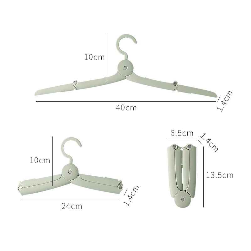 

10Pcs/Set Travel Folding Hanger Home Storage Mini Telescopic Portable Dormitory Multi-function Travel Business Trip Hanger Rack