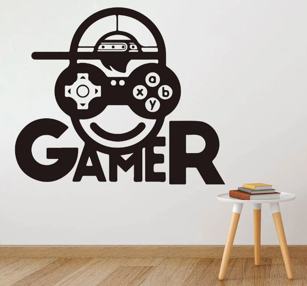 Мультяшные игровые наклейки на стену Xbox для мальчиков детской спальни игры
