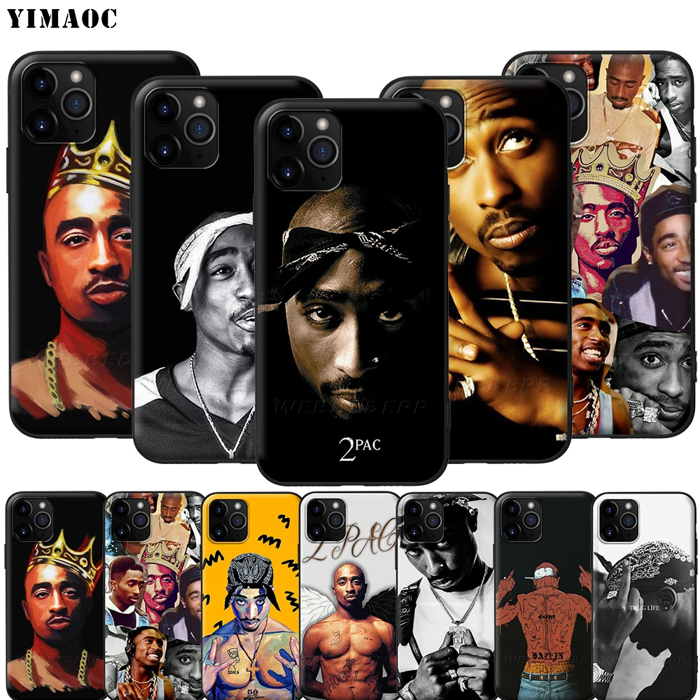Мягкий силиконовый чехол YIMAOC 2Pac Tupac Shakur для iPhone 12 Mini 11 Pro XS Max XR X 8 7 6 6S Plus 5 5S