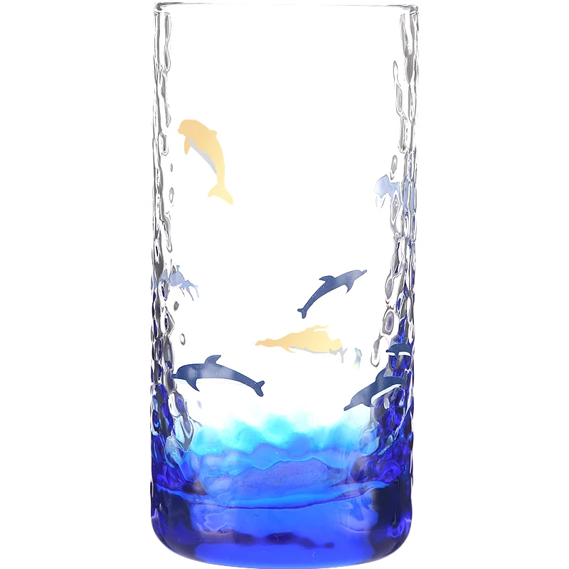 

Japanese-style glass home net red creative hammer-printed water cup female fresh heat-resistant cup girl cute