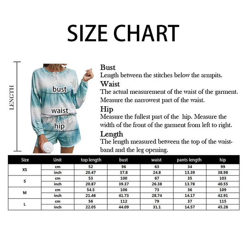 

Tie-dye Pajamas Female Summer 2020 Most New Comfortable Breathable Suits Long-sleeve Wood Ear Side Tracksuit Two-piece Ladies