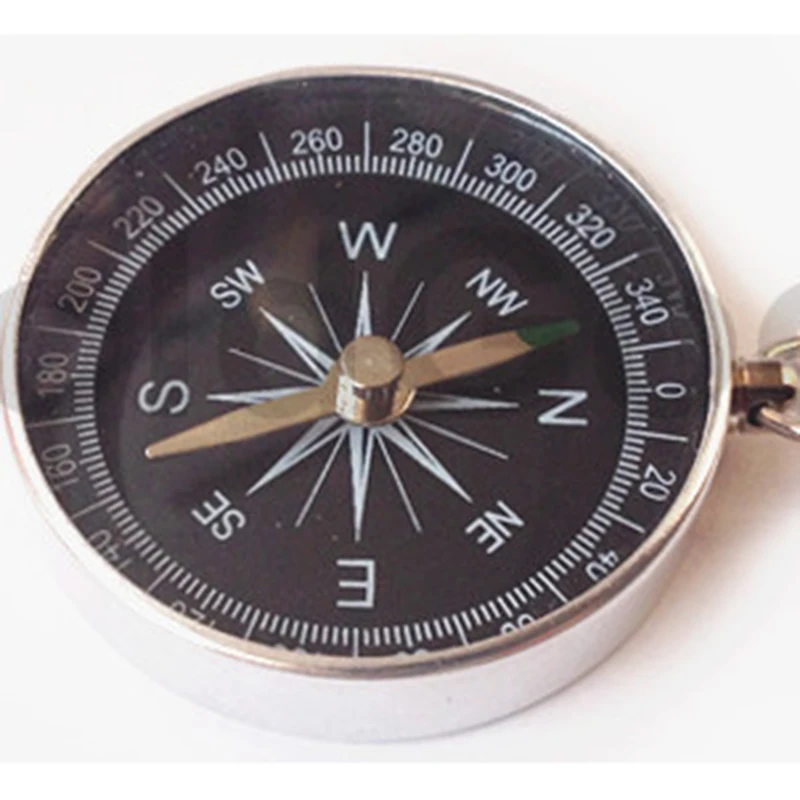 Металлический Открытый выживания кольцо компас карман 1 шт. брелок гаджет