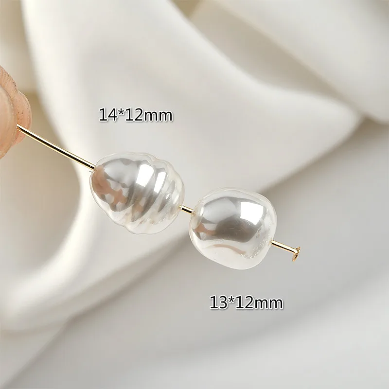 Имитация бусин в стиле барокко прямые жемчужные бусины из камня серьги сделай