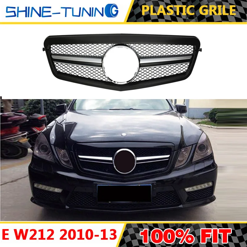 Передняя решетка подходящая для E класса W212 Алмазная E300L E400L E200 E350 с эмблемой 2009