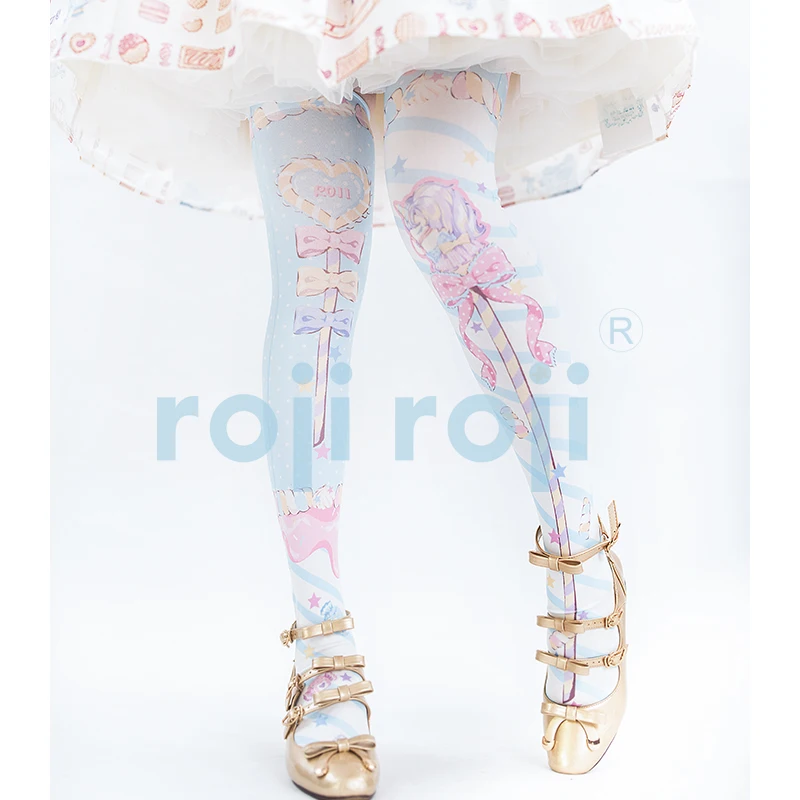 

2021New Lolita Socks Women's Summer and Autumn Mid-Socks Velvet Printed Knee Socks Lolita Japanese Socks