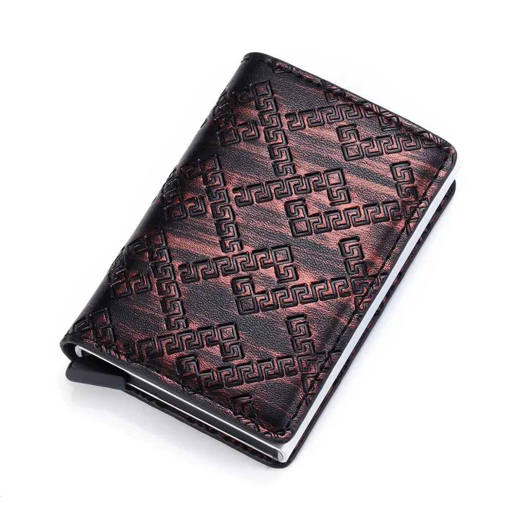 Кошелек с металлической цепочкой RFID алюминиевая коробка держатель для кредитных