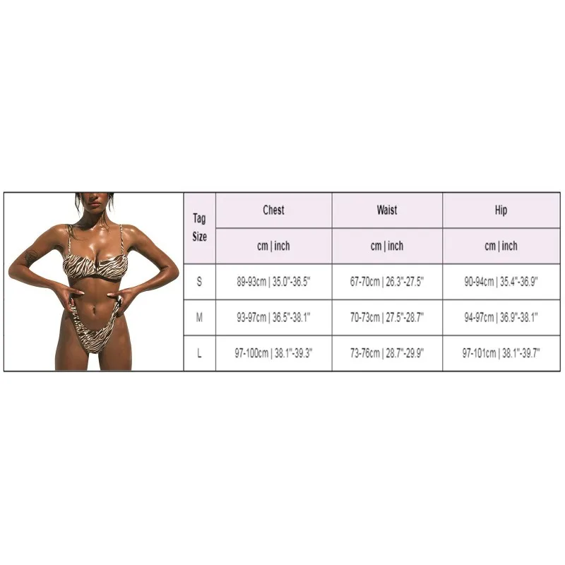 

Swimsuit Women Bikini Sexy Leopard High Waist Swimwear Bathing Suit Bikini Set for Ladies Beachwear