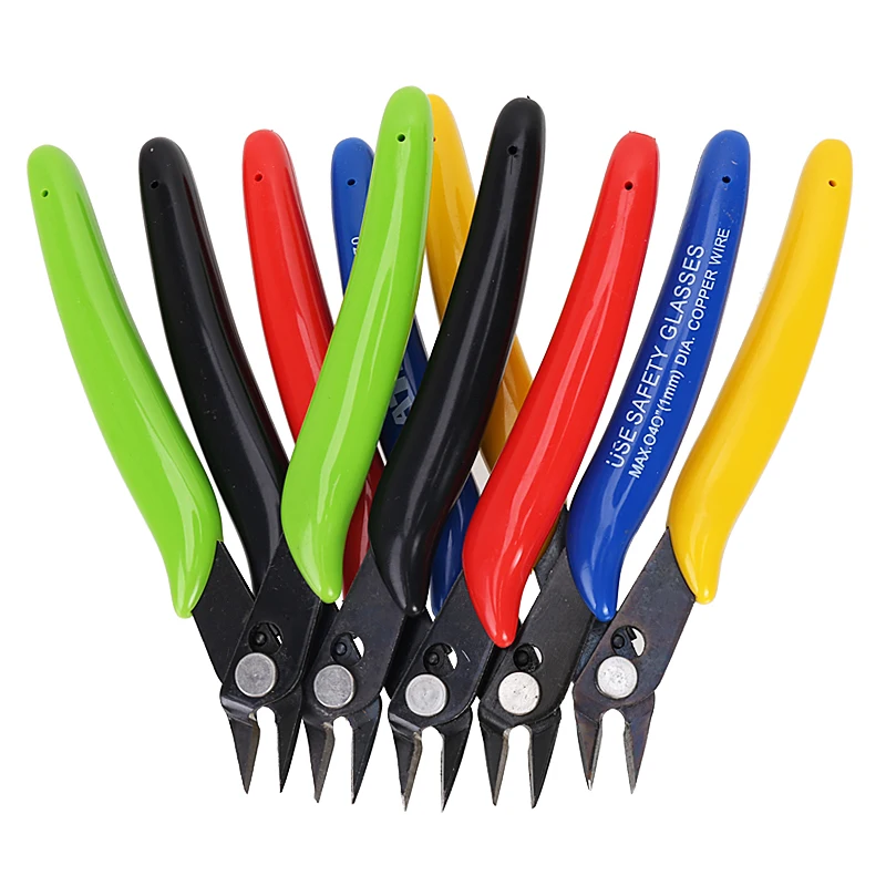 10PC Pliers Side Cutting Nippers Multitool Stripper Electrical Wire Cable Cutters Clamp Crimper Mini Diagonal Hand Tools - купить по