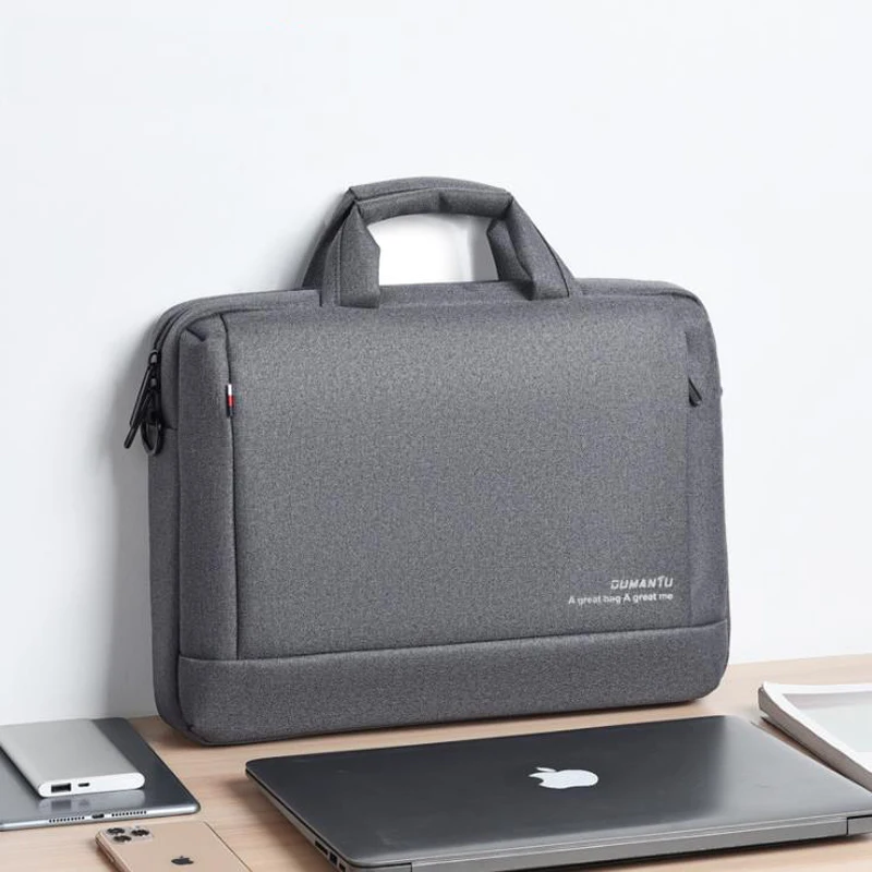 

Fine Quality Laptop bag Sleeve Case Protective Shoulder handBag Notebook Briefcases For 13 14 15.6 inch Top-Handle