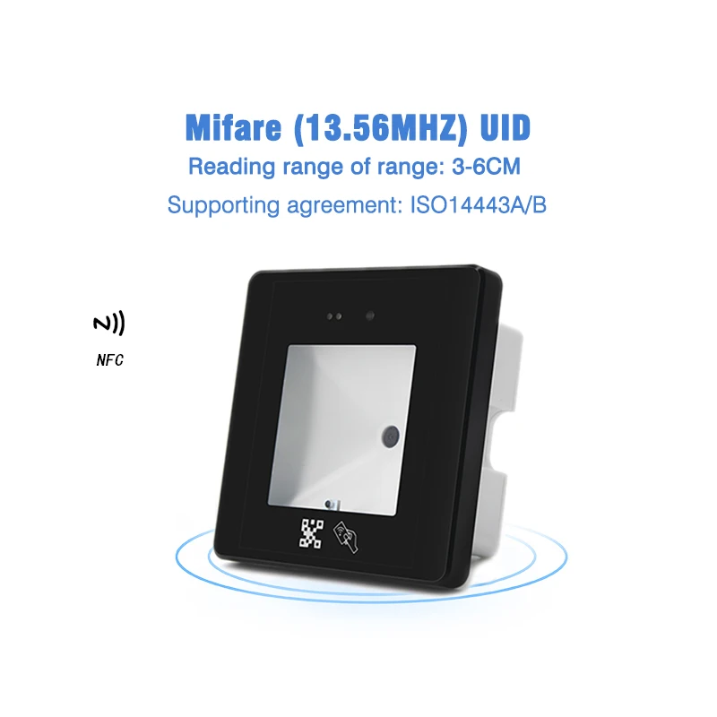 Дешевый уличный считыватель QR-кода RFID 13 56 МГц или 125 кГц HM20 | Компьютеры и офис