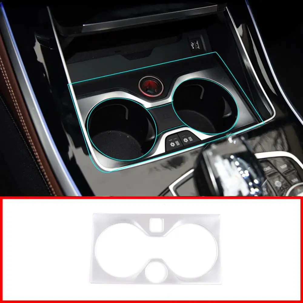 

ABS Silver Style Car Central Control Teacup Decorative Frame For BMW X5 2019