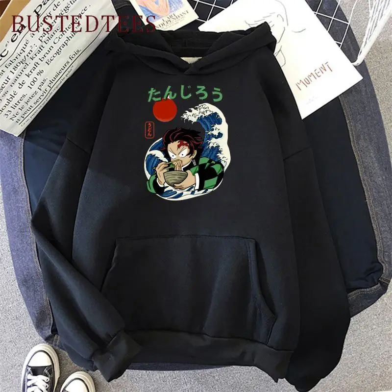 

Demon Slayer Kimetsu No Yaiba Warm Autumn 2021 Women's Clothing Anime Hoodie Oversized Sweatshirt Harajuku Manga Tanjiro Kamado