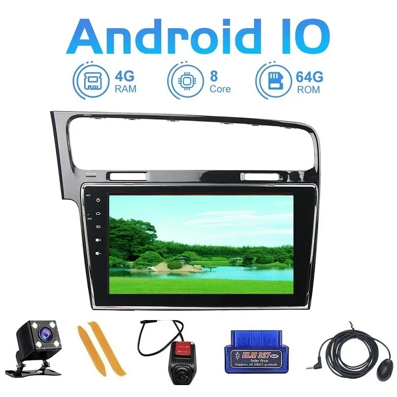 Автомобильный мультимедийный плеер TOOPAI стерео система на Android 10 с 9 &quotэкраном GPS