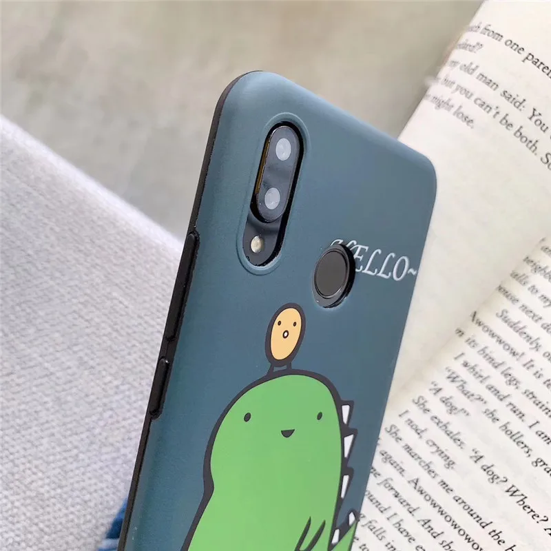 Meachy нашивки милых динозавров чехол для huawei P20 P20pro P30 Pro mate 20 Honor 10 мягкие милые