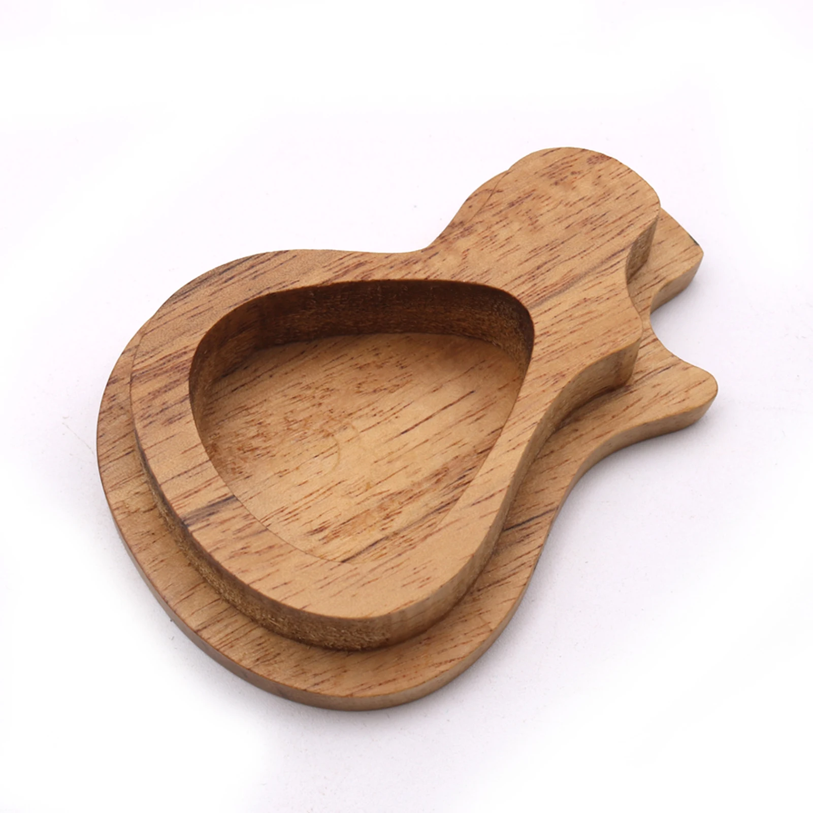 

2 Pcs Wooden Guitar Picks with Box Wood Picks for Acoustic Electric Guitars Plectrum Bass Ukulele Musical Instrument Tool