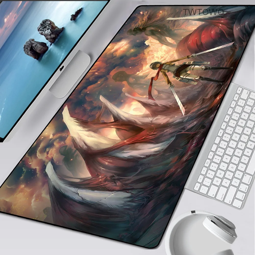 

Attack On Titan XXL Mouse Pad Large Computer Gaming Mousepad Keyboard Pad To Mouse Notbook PC Gamer Mouse Office Desk Mice Mats