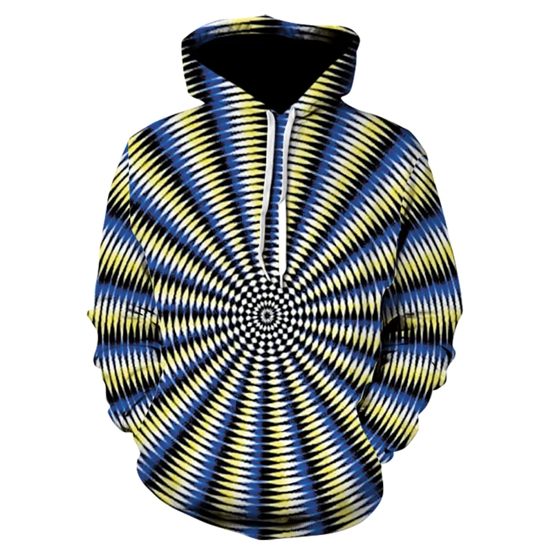 

Personality Hoodie 3D Vertigo Vision Men's Hoodie Sweatshirt Brand Designer Clothing Autumn High Quality Sweatshirt