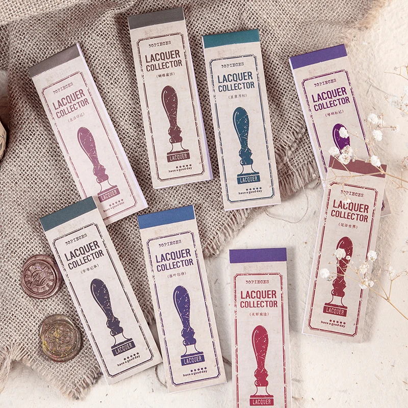 

Lacquer Collector Series Material Paper Junk Journal Planner Craft Paper Scrapbooking Vintage Decorative DIY Craft Photo Albums